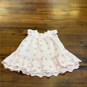 Giggles LA Baby Clothing Boutique Girl Dress 3-6 Month Pink White Floral